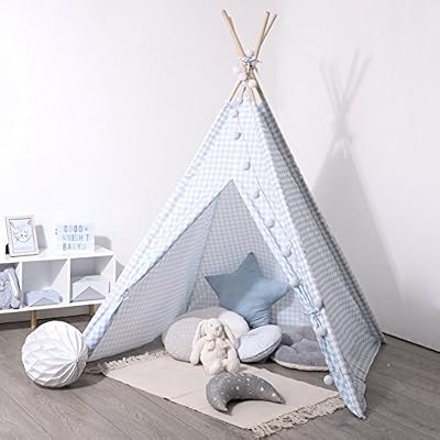 Atmosphera - Tipi bleu Atmosphera décoration pour enfant - h 160 cm - 127176B