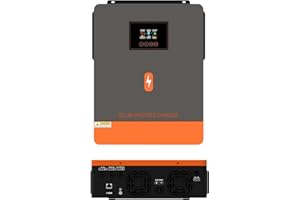 PowMr Onduleur hybride 6200 W 48 V CC vers 230 V AC avec régulateur de charge solaire 120 A mmpt, puissance d'entrée PV maximale 6200 W pour batteries au plomb et au lithium 48 V