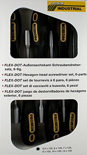 Proxxon FLEX-DOT 22644 Schraubendrehersätze, Außensechskant, 6-teilig