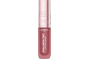 L'Oréal Paris Hyaluron Tint Lip Stain Serum | Hyaluronsyra, intensiv återfuktning, naturlig färg, lätt finish, för mjuka läpp