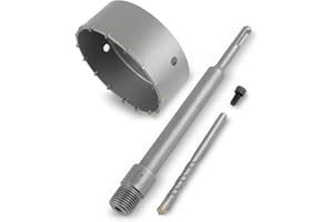 BINOTA Sierra Perforadora Hormigón 160 mm con Vástago SDS Plus 220 mm para Cemento, Ladrillo, Piedra, Pared