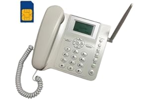 BW - T¨¦l¨¦Phone Fixe GSM Quadri Bande Ecran 2.4 Pouces/Batterie Rechargeable/Identification de l'appelant/BIS/Fonction Mains Libres