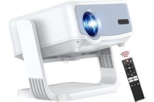 PTVEO【Wsparcie dla Netflix】Beamer mini projektor kina domowego 4K z systemem Android 13 Full HD 1080p, elektroniczny Fokus, korekcja trapezu, WiFi 2.4G/5G, Bluetooth 5.2, przenośny, 360°, kompatybilny