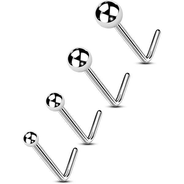 15 Pezzi Piercing Naso In Acciaio Inox - Viti Prigioniere Con Palla Piatta 20G Per Piercing Professionali - Foto 14