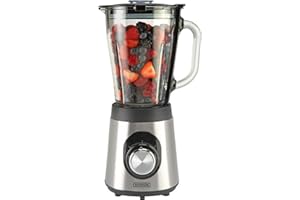 Bourgini Classic Blender Plus - Batidora de vaso (1,5 L, acero inoxidable)