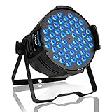 luz de led dj ❤54 x 3W y RGB a todo color:♬ Las luces LED de escenario par utilizan la tecnología LED más reciente, Rojo Verde y Azul 3 en 1 que brinda el encanto único de la etapa. Luces Super Bright 162W, perfectas para KTV Party Wedding Show Club Pub Disco DJ y grandes actuaciones.