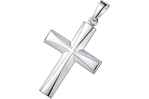 MATERIA by Matthias Wagner Kreuz Anhänger Silber 925 Damen Herren rhodiniert oder vergoldet