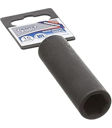 Draper Expert HI-TORQ® 3/8 13 mm diepe slagmoersleutel | 6-punts inbussleutel | Chroom vanadium stalen moersleutel accessoire | 06886
