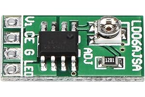 TYENAZA Einstellbarer Strom LED Treiber - DC 3.3V 3.7V 5V 9W Konstantstrom Modul, 30-1500mA für 18650 Li-Ion