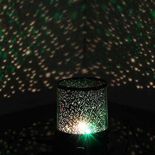 Uping LED Night Light Projector Lamp With Colorful Sky Star Scene, Bed Side Lamp With USB Cable - 4