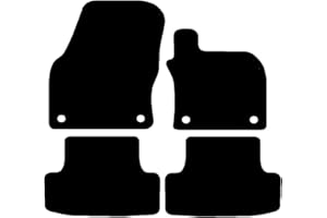 Carsio Carpet Car Mats For Skoda Karoq 2018 Onwards 4 Piece Set Tailored Fit Floor Mat Complete Accessory Black Custom Fitted - All Weather, Anti-Slip Backing & Black Trim