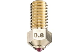 MOD3DP Ruby Tip 3D-Druckerdüse für Ankermake M5/M5C 3D-Drucker, abriebfest, Trichterform, eine für alle Materialien (AKM, 0.8mm)