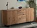 Produktbild Gaya Sideboard 160x43 cm Wohnzimmerschrank Konsole Anrichte Massivholz Schrank Akazienholz