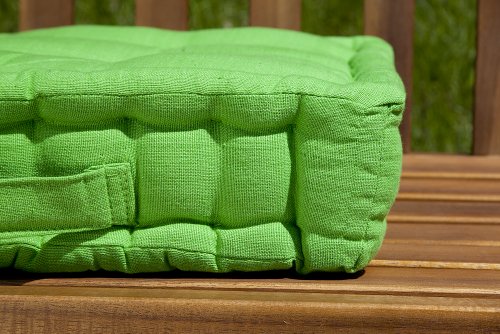 Design Sitzkissen SUN Lime 40x40cm Auflage Sitzauflage Baumwolle Gartenmöbel Auflage Stuhlkissen Innen und Außen - 3