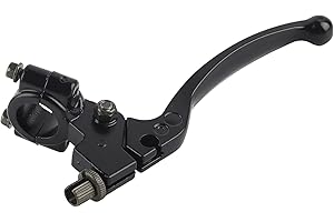 CLKE Levier de Frein et D'embrayage Gauche pour Moto 50cc - 125cc Dirt Pit Bike Scooters, Noir (22 mm, 7/8")
