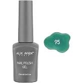 ALIX AVIEN Işıltılı Yeşil Kalıcı Oje 95-Yoğun Renk Veren Jel Oje 12 ml-Nail UV Gel Polish 95