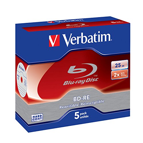Verbatim 43615 BD-RE 2x 5-pack Blu-Ray Optical Media