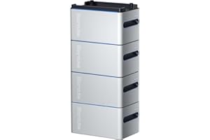 STORCUBE S1000 Batterie Solaire, Système de Stockage Solaire 4096Wh, Connectés au Réseau, Batterie LiFePO4, étanche IP65, Installation Facile