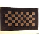 Alfombra Vienna Vossen Quadretto Marrón/Beige 60 x 100