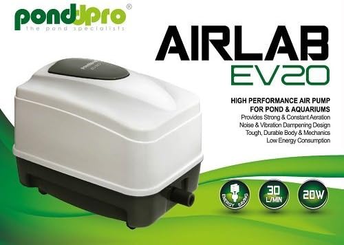 PONDPRO EV20 AIRLAB AIRPUMP WEATHERPROOF KOI POND AIR PUMP OUTDOOR FISH HI BLOW GARDEN