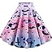 Produktbild Daysing Tüllrock für Damen,Kurz Retro Rock Tutu 2203 Halloween Vintage Halloween-Rock mit Print Drucken mit Mehreren Mustern Ballett Abendkleid