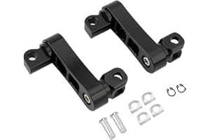 Qeunrtiy Verstellbare Beifahrer FußRasten für MotorräDer StraßEnbefestigungen MäNnliche FußRasten Klammer Halterungs Erweiterung Halterung B