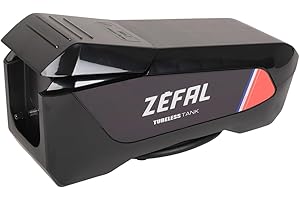 ZEFAL Tubeless Tank, Compresseur d’Air Pneus Vélo - Pompe Pour Pneu Tubeless - Compresseur Compact, Ecologique et Silencieux, Mixte Adulte, Noir, 16 bar