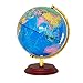 Produktbild Admier World Globe Tischleuchte mit Holzsockel, 2 in 1 Rotate Globe Earth und LED-Lampen 25CM Educational World Globe für Home Office Schreibtischdekoration