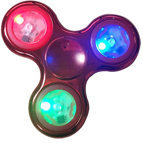 LED Fidget Spinner,JOHA Hand Spinner,Tri-Spinner Fidget Toys for Adult and Kids -Perfect for ADD,ADHD,and Anxiety(Red) LED Fidget Spinner,JOHA Hand Spinner,Tri-Spinner Fidget Toys for Adult and Kids -Perfect for ADD,ADHD,and Anxiety(Red)