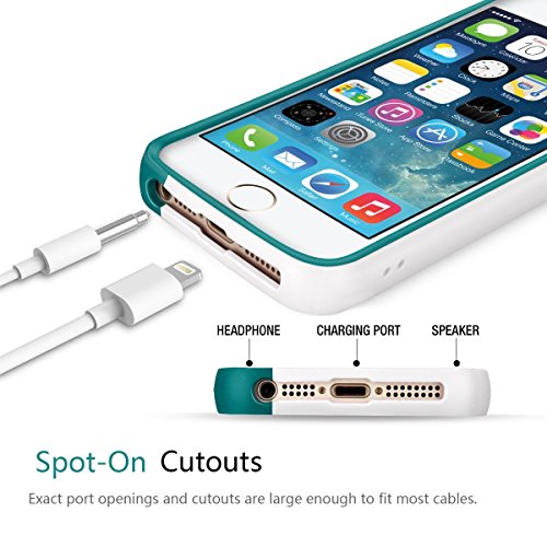 iPhone SE Funda - HanLuckyStars  Ultra Hybrid  Funda Carcasa Case TPU Matte Shell Exact Bumper Tope Shock Protecci  n Gota Anti-Ara  azos   Choque Absorci  n Borrar Espalda para Apple iPhone SE 5 5S