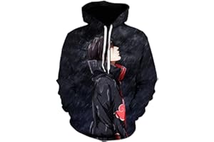 IFIKK Anime Pullover Hoodie Jungen Mädchen 3D Druck Manga Anime Kapuzenpullover Japanischen Anime Hoodie Kakashi Sasuke Pullover Outwear Unisex Sweatshirt