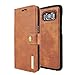 Swan DG MING Flip Cover Samsung Galaxy S8 PLUS Flip Cover Genuine Leather Wallet Case Flip cover Magnetic Detachable Leather Back Cover 3 Card Slots 1 Cash Slot Removable Cover Case for Samsung Galaxy S8 PLUS (Tan brown) RS.1500.00