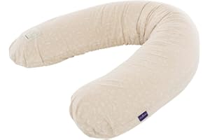 TRÄUMELAND Ersatzbezug für elastische Stillkissen – Passend für 180 cm Stillkissen, 100% Baumwoll-Jersey, Weich, Atmungsaktiv & Waschbar