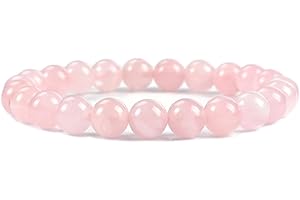 Joyas Minerales Bracelet en Pierres Naturelles 100% Authentiques - Bracelet Élastique avec Perles de 6mm ou 8mm - Taille 18,5cm | Boîte à Bijoux Incluse