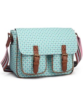 Blossify - Saddle Bag Handtasche - Geometric Rose Türkis