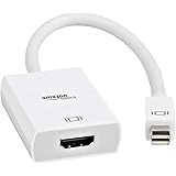Amazon Basics Mini DisplayPort Thunderbolt to HDMI Adapter - Compatible with Apple iMac and MacBook