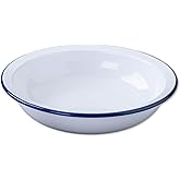 Zenker Enamel Round Pie Dish, Vintage Design, Suitable for Oven and Stove, Dishwasher Safe, Oven Tray, Enamel Cookware, Tradi