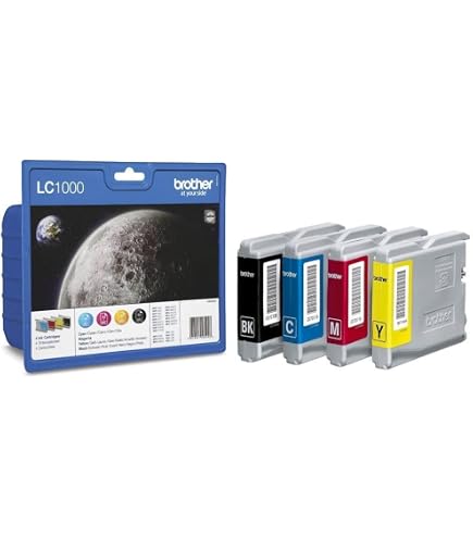 Lot Multipack De Cartouches D'encre Brother LC1000 Authentique - CMYK, Neuves, TVA Incluse