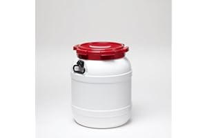 Certeo Weithalsfass 54l - Inhalt 54 Liter - Fass Kunststofffass Rundfass Standfass Weithalstonne Tonne