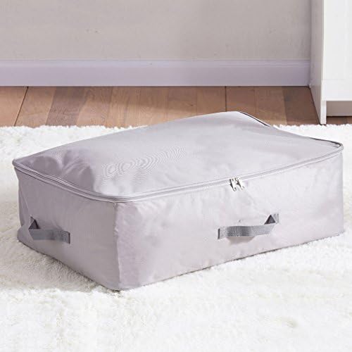 XUYAN 62L Quilt Storage Bag Extended Oxford Cloth Living Room Finishing Box Luggage Bag,Gray,68*46*20Cm