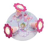 Elobra Kinderzimmerlampe Prinzessin Lillifee Ballonschaukel, Wand- und Deckenleuchte, Holz, rosa, 130926