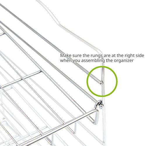 EZOWare-Dosen-Organizer-Regal-fr-Getrnke-Gewrzdosen-mit-3-Entagen-silber