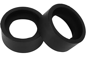 BTER Coprioculare, nero paio di visiere per oculari con diametro interno di 36 mm, per la protezione degli occhi Conchiglie oculari per microscopio stereo da 32-36(KP-H2 flat angle)
