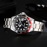 Kycut Schweizer Herren-Armbanduhr, modisch, Militär-Stil, Edelstahl, Datumsanzeige, Sport-Quarzuhrwerk, analoge Armbanduhr