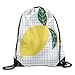 Produktbild tianjianzulinyouxiangongsi Pineapple Pura Vida Printed Designs Drawstring Backpack Boys Lightweight Travel Bag Tote Dance 16.9" 14"
