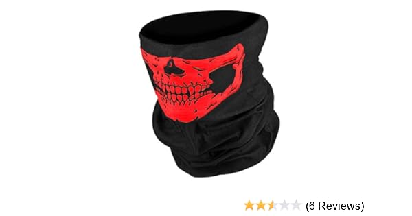 Download Genxtra Poly Cotton Skull Face 13 In 1 Multinational Head Wrap Bandanna Yellow And Red Skull Amazon In Car Motorbike PSD Mockup Templates