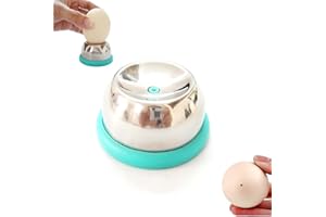RHYS Perforador de Huevos de Acero Inoxidable, Perforadora de Huevos Duros, Batidora de Huevos, Pelador de Huevos Duros, para Barra de Cocina, Separador de Huevos de Pollo