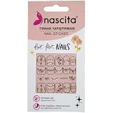 nascita Işıltılı G&uuml;l Desenli Tırnak Stickerı - 35