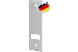 BAUHELD® Rolladengurt Abdeckung mit 160mm Lochabstand [6 Stück] - Maxi Unterputz Gurtwickler-Blende aus stabilem Kunststoff [Einteilig] - Abdeckplatte für Rollladengurt 23mm geeignet - Weiß