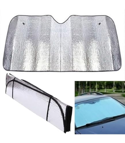 Parasole Auto Pieghevole LEIVESTE - Con Ventose E Elastici, Protezione UV Per Parabrezza - Foto 4